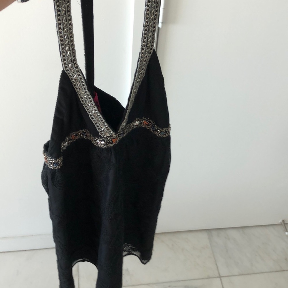 Custo Barcelona beaded mini sweetheart dress. Size S